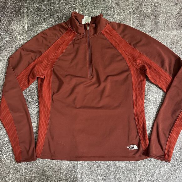 Womens Vintage Y2K The North Face Flight Series 1/4 Zip Pullover Base Layer Sz L - Picture 1 of 4